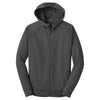 Sport-Tek Men's Iron Grey Rival Tech Fleece Full-Zip Hooded Jacket