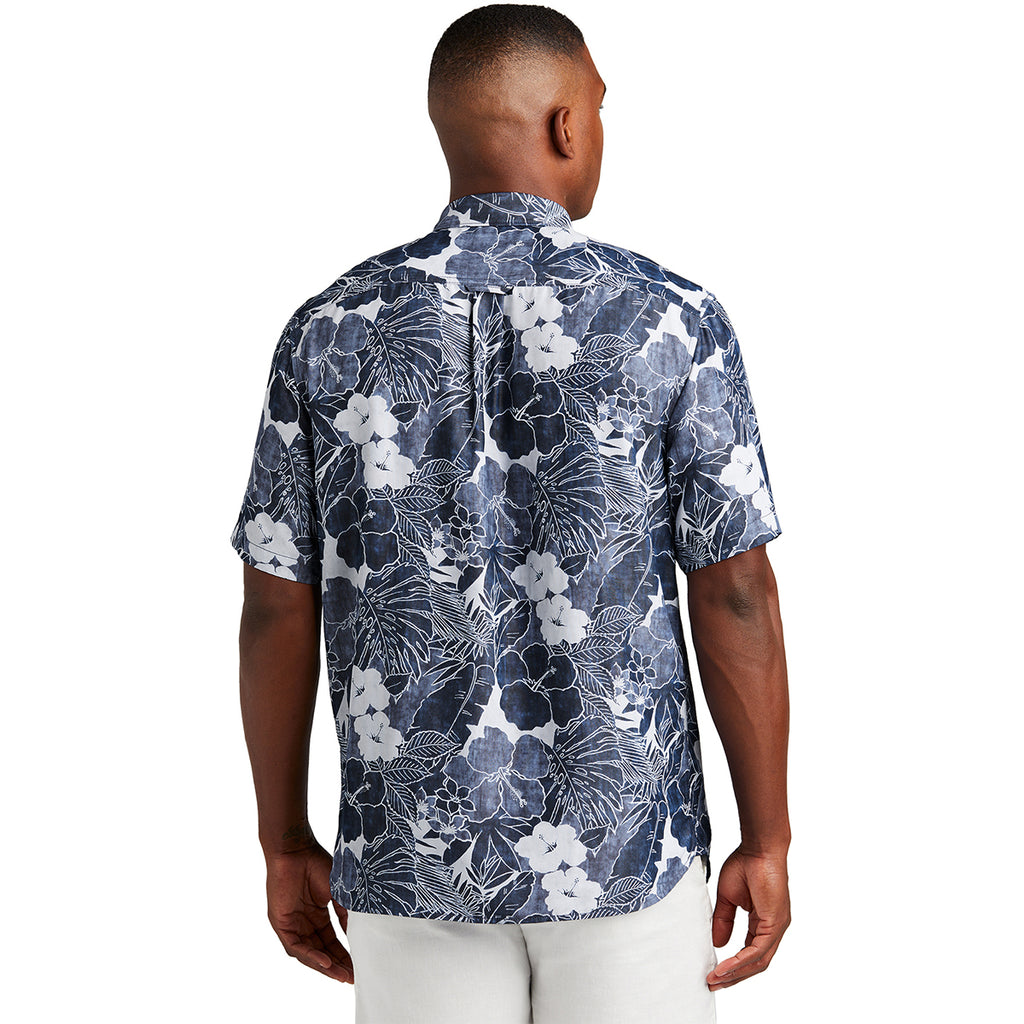 Tommy Bahama Men's Blue Note Coconut Point Playa Flora Short Sleeve Shirt