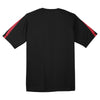 Sport-Tek Men's Black/True Red Colorblock PosiCharge Competitor Tee