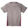 Sport-Tek Men's Vintage Heather/Maroon Heather Colorblock Contender Tee