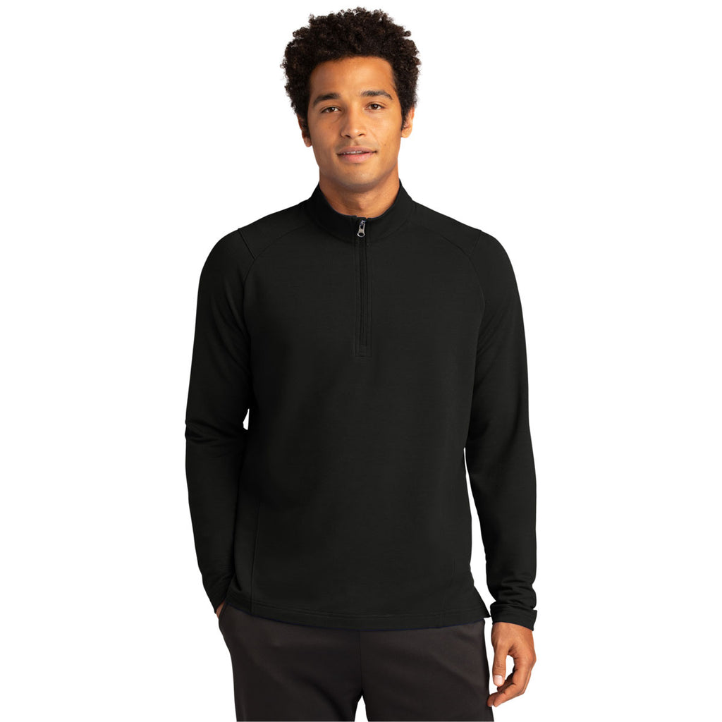 Sport-Tek Men's Black Sport-Wick Flex Fleece 1/4-Zip