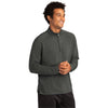 Sport-Tek Men's Dark Grey Heather Sport-Wick Flex Fleece 1/4-Zip