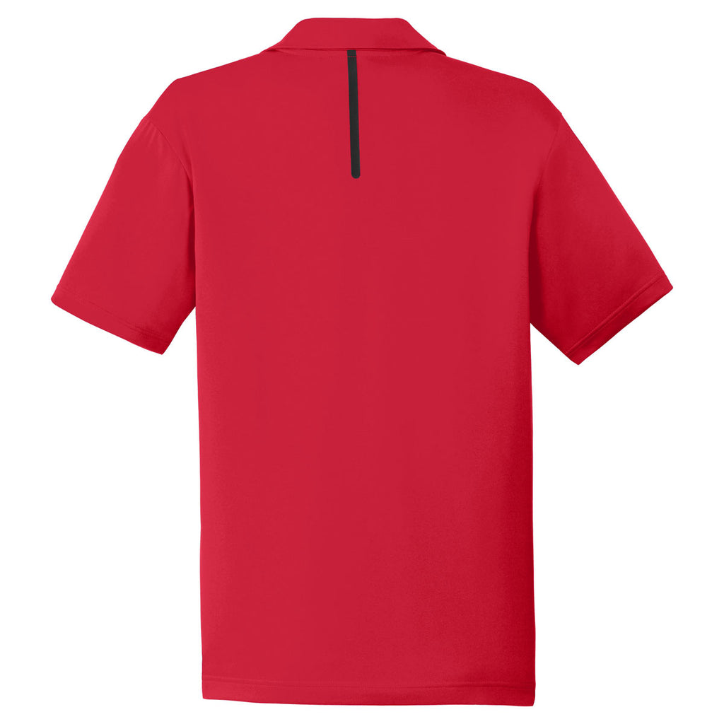 Sport-Tek Men's Deep Red/Black Contrast PosiCharge Tough Polo