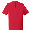 Sport-Tek Men's Deep Red/Black Contrast PosiCharge Tough Polo