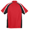 Sport-Tek Men's True Red/Black/White Tricolor Micropique Sport-Wick Polo