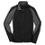 Sport-Tek Men's Black/Iron Grey Colorblock Soft Shell Jacket
