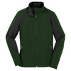 Sport-Tek Men's Forest Green/Black Colorblock Soft Shell Jacket