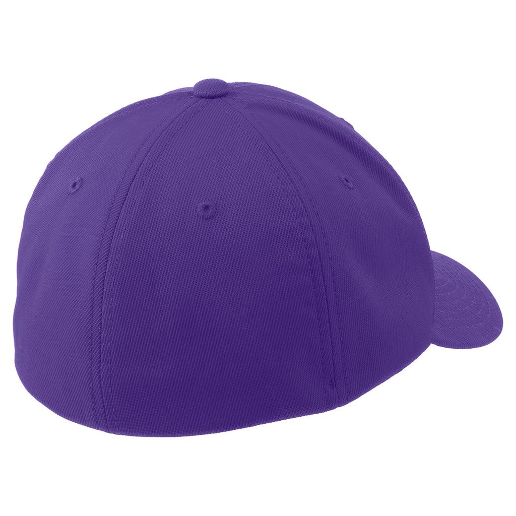 Sport-Tek Purple Flexfit Performance Solid Cap