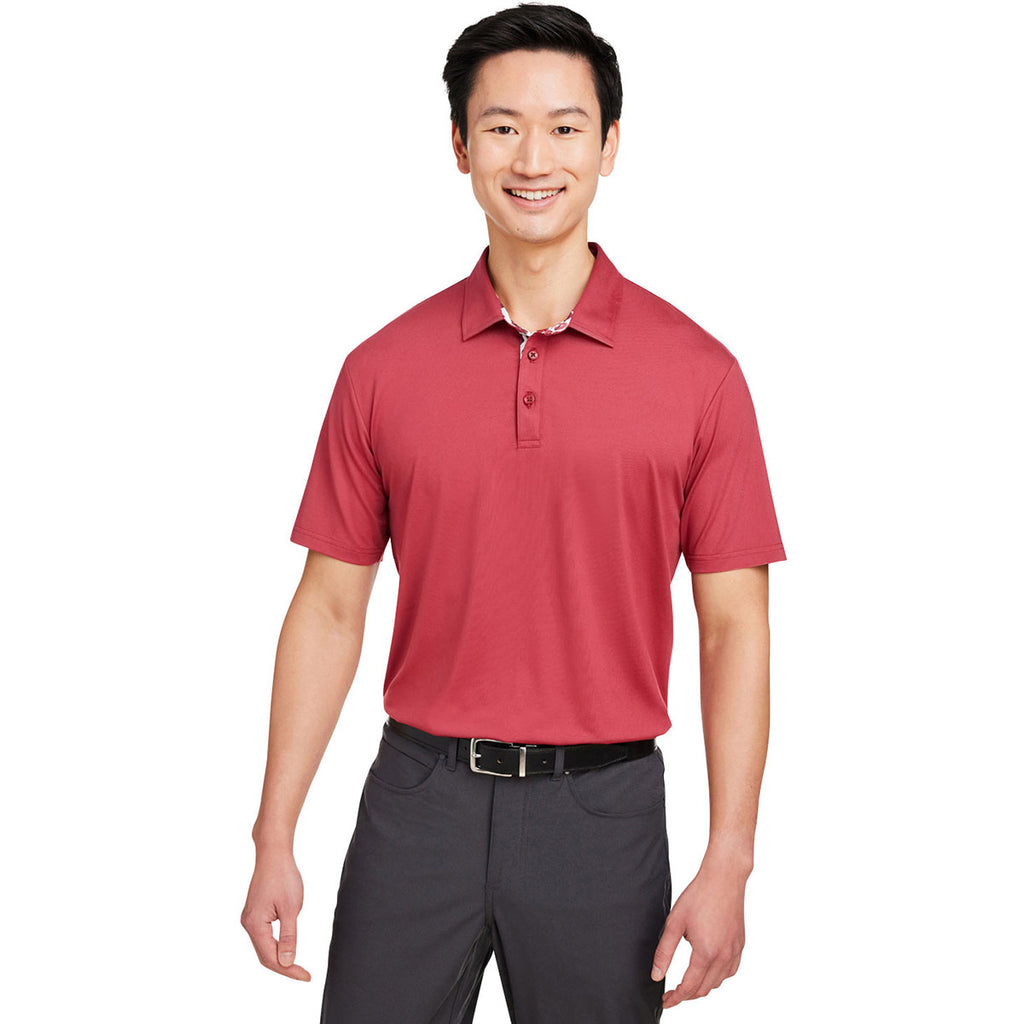 Swannies Golf Men's Red Heather James Polo