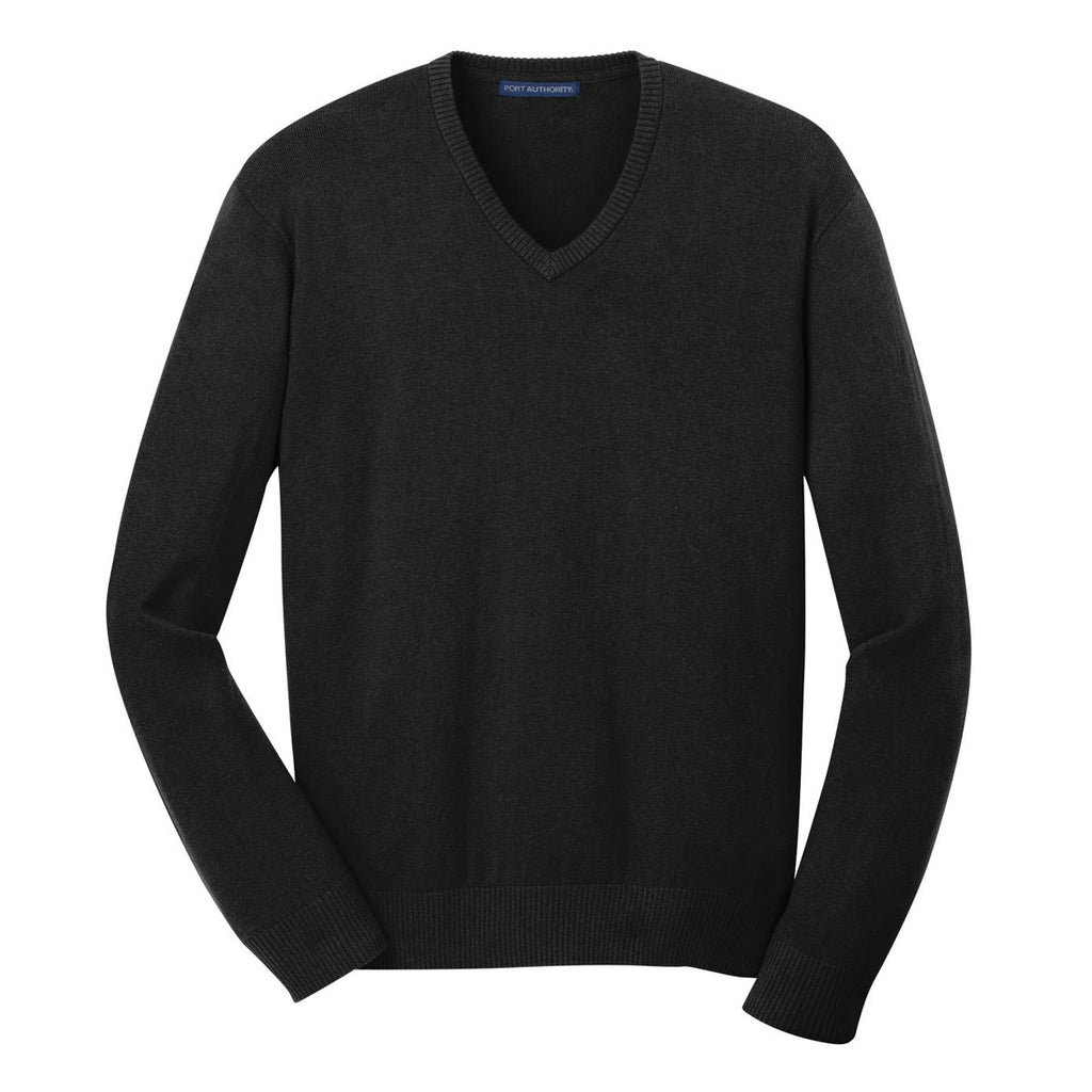 Port Authority Men's Black V-Neck Sweater