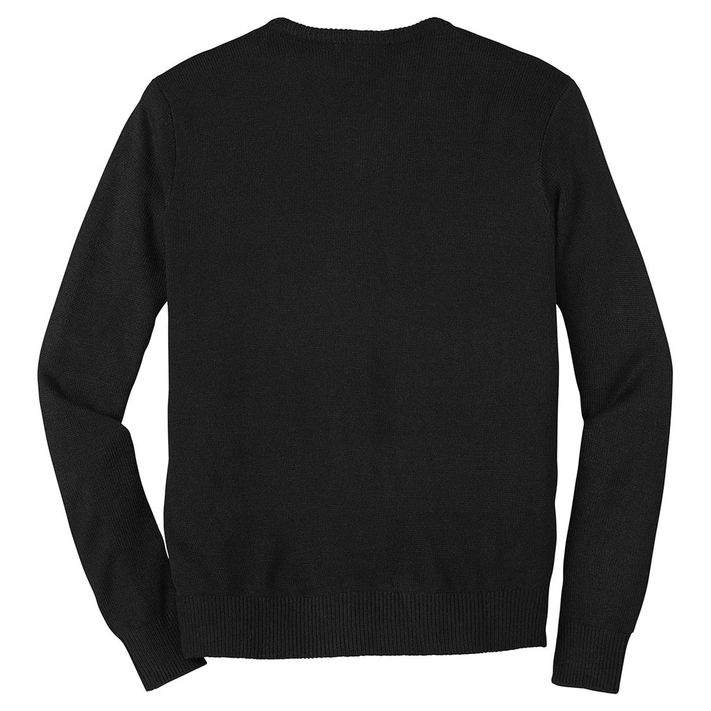 Port Authority Men's Black Value V-Neck Sweater