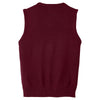 Port Authority Men's Burgundy Value V-Neck Sweater Vest