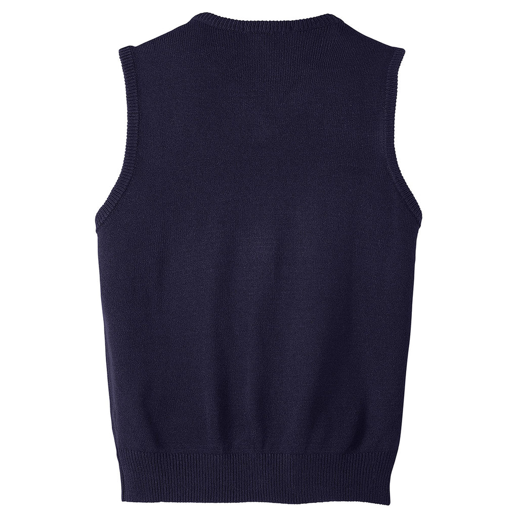 Port Authority Men's Navy Value V-Neck Sweater Vest