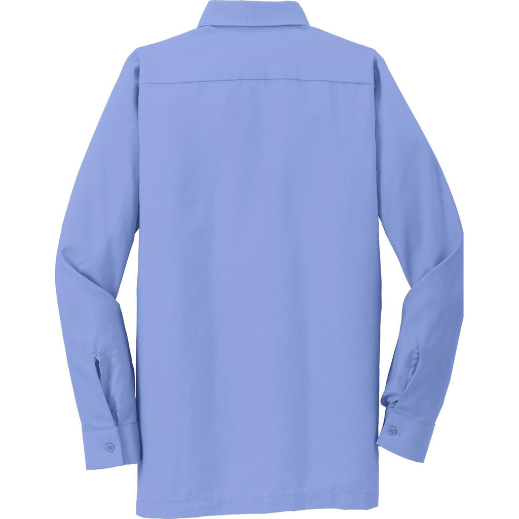 Red Kap Men's Light Blue Long Sleeve Solid Ripstop Shirt