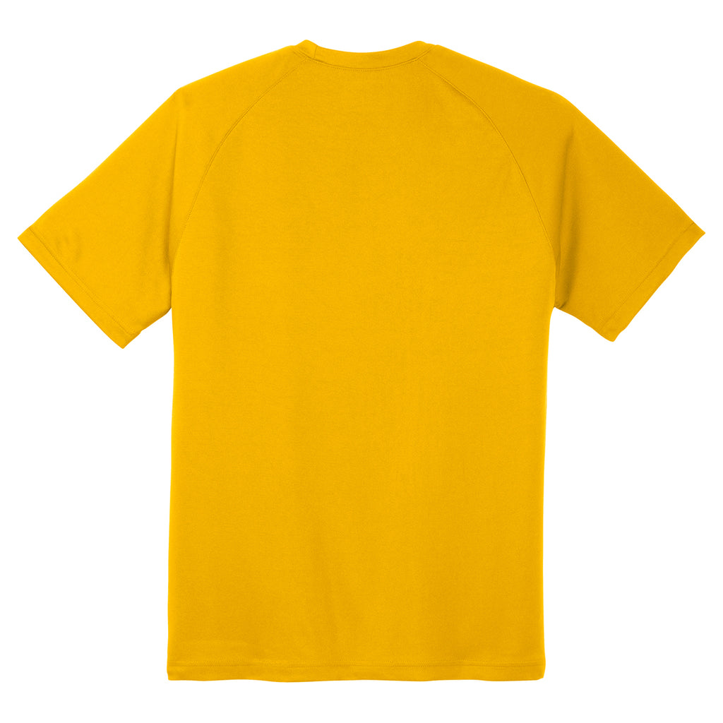 Sport-Tek Men's Gold Dry Zone Short Sleeve Raglan T-Shirt
