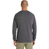 Timberland Men's Deep Grey Heather Core Pocket Long-Sleeve T-Shirt