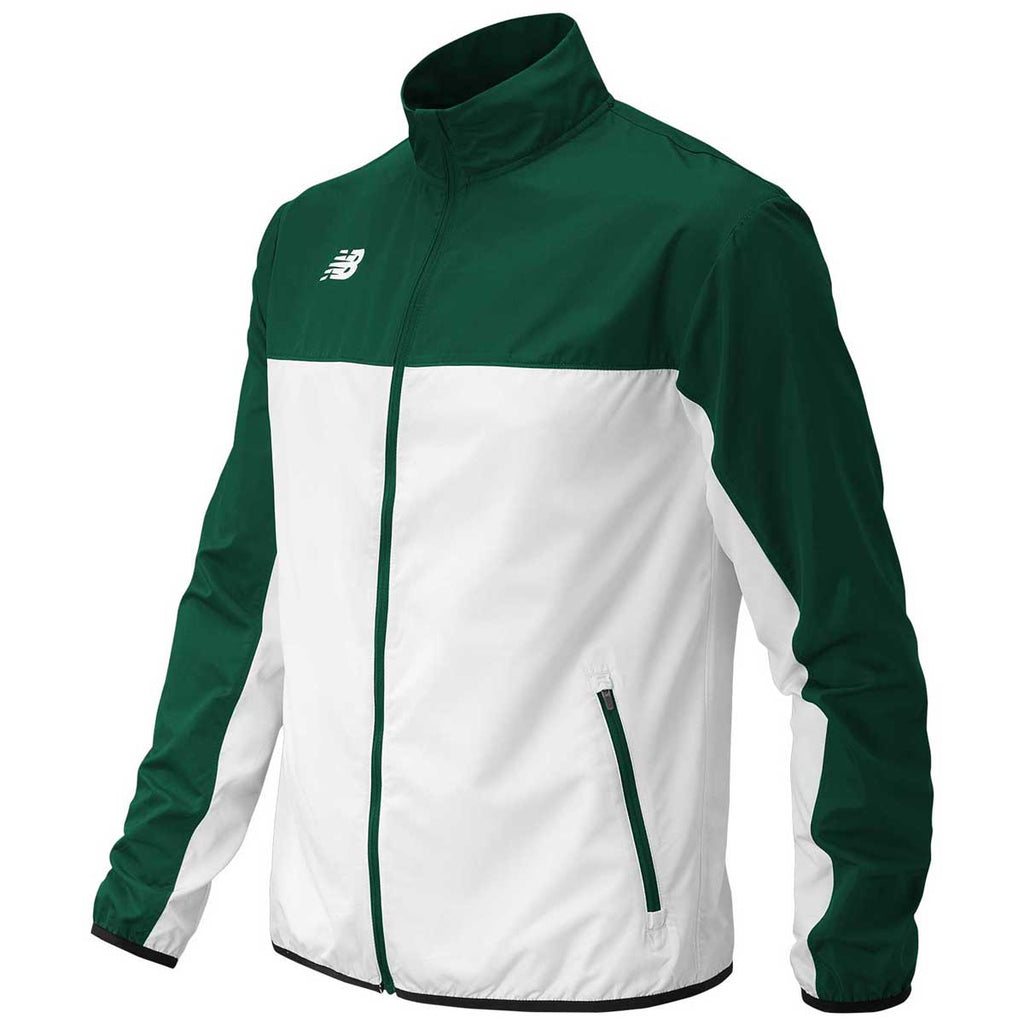 New Balance Men's Team Dark Green Athletics Warm-Up Jacket