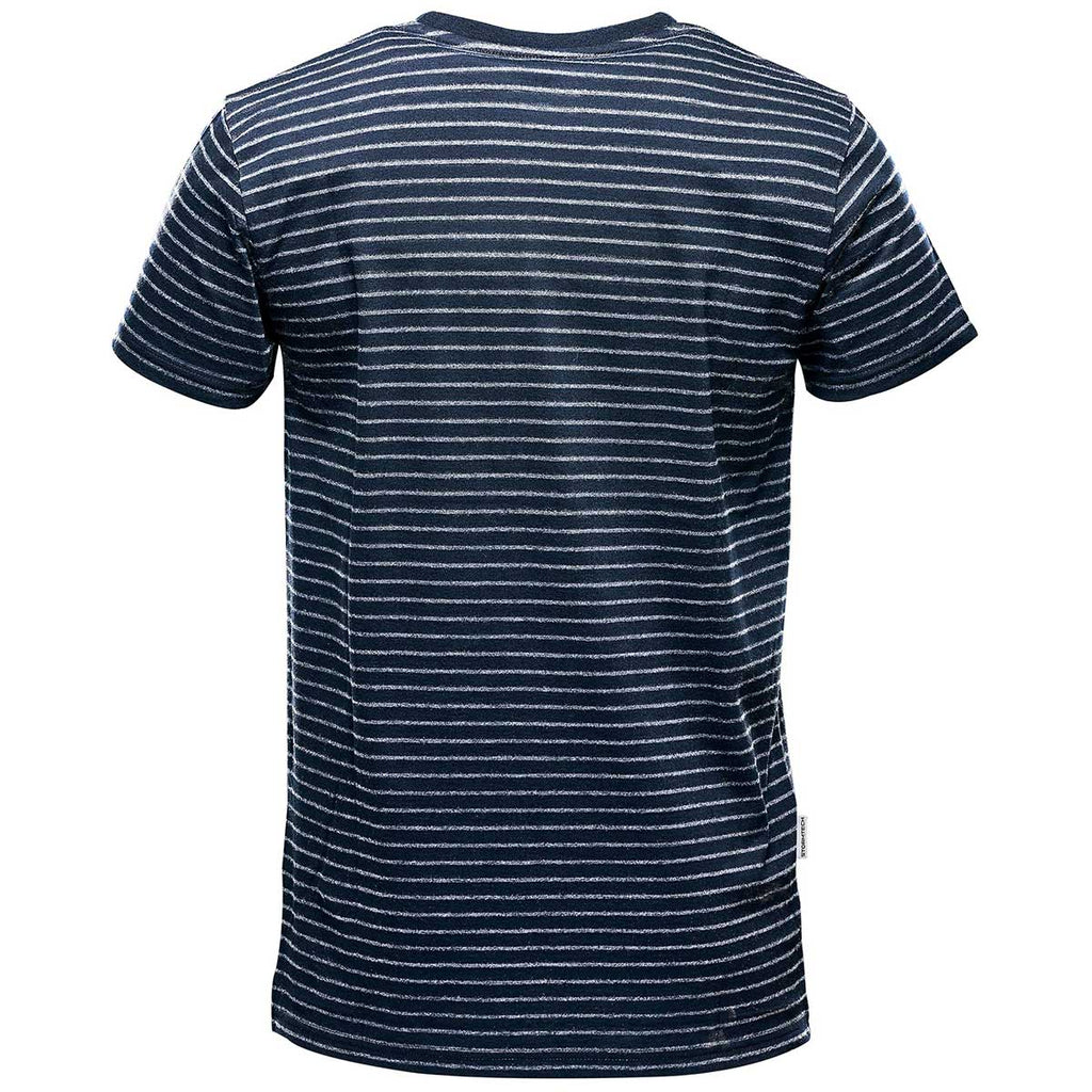 Stormtech Men's Navy/White Railtown Crew Neck Tee