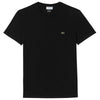 Lacoste Men's Black Short Sleeve Pima Cotton Jersey Crewneck T-Shirt