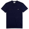 Lacoste Men's Navy Blue Short Sleeve Pima Cotton Jersey Crewneck T-Shirt