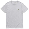 Lacoste Men's Silver Chine Short Sleeve Pima Cotton Jersey Crewneck T-Shirt