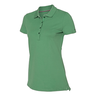 Tommy Hilfiger Women's Deep Grass Green Classic Fit Ivy Pique Sport Shirt
