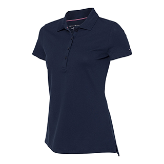 Tommy Hilfiger Women's Navy Blazer Classic Fit Ivy Pique Sport Shirt