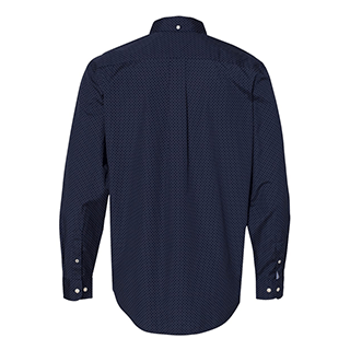 Tommy Hilfiger Men's Navy Blazer 100s Two-Ply Polka Dot Shirt