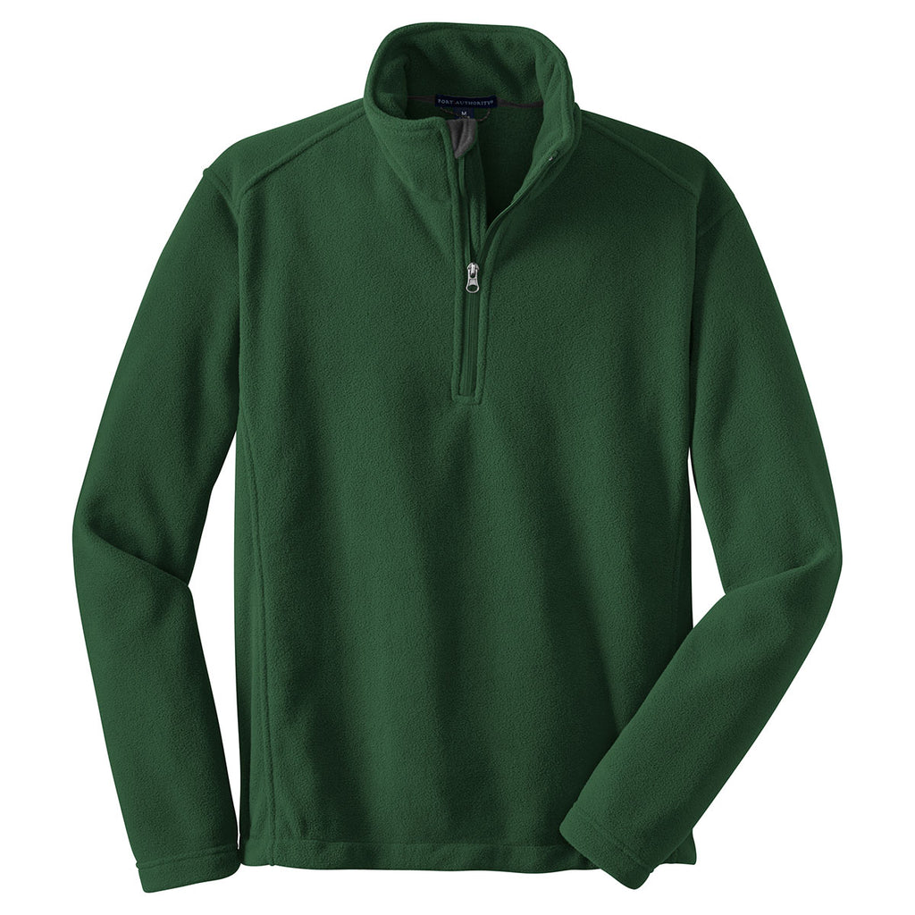Port Authority Men's Forest Green Tall Value Fleece 1/4-Zip Pullover