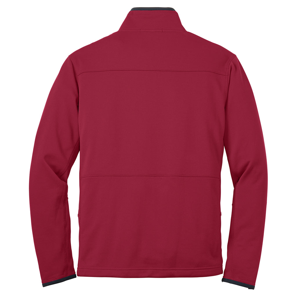 Port Authority Men's Garnet Red Tall Pique Fleece Jacket