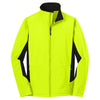 Port Authority Men's Safety Yellow/Black Tall Core Colorblock Soft Shell Jacket