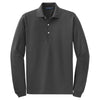 Port Authority Men's Charcoal Tall Rapid Dry Long Sleeve Polo