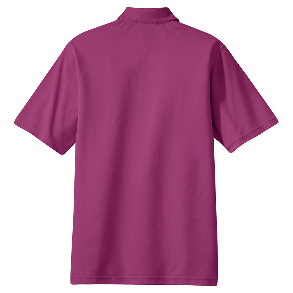 Port Authority Men's Boysenberry Pink Tall Rapid Dry Polo