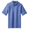 Port Authority Men's Ultramarine Blue Tall Silk Touch Polo with Pocket