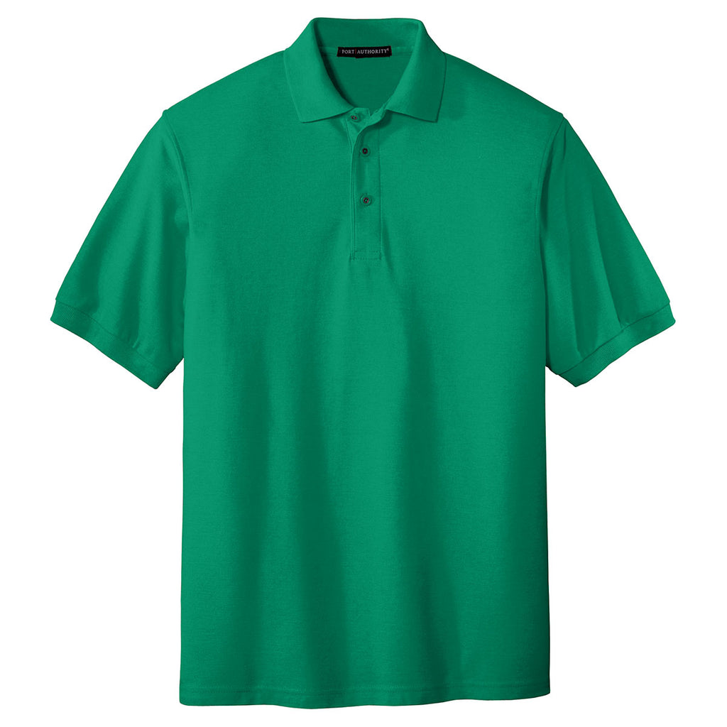 Port Authority Men's Kelly Green Tall Silk Touch Polo