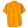 Port Authority Men's Athletic Gold/Light Stone Tall Short Sleeve Easy Care Shirt