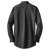 Port Authority Men's Dark Charcoal Tall Tonal Pattern Easy Care Shirt