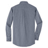 Port Authority Men's Grey/White Tall Tattersall Easy Care Shirt