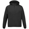 Elevate Unisex Black Bogart Eco Packable Half Zip Jacket