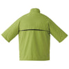 Elevate Men's Dark Citron Green/Grey Storm Powell Short Sleeve Half Zip Windshirt