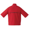 Elevate Men's Team Red/Grey Storm Powell Short Sleeve Half Zip Windshirt