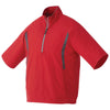 Elevate Men's Team Red/Grey Storm Powell Short Sleeve Half Zip Windshirt