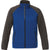 Elevate Men's Metro Blue/Black Smoke Heather Mikumi Hybrid Softshell Jacket