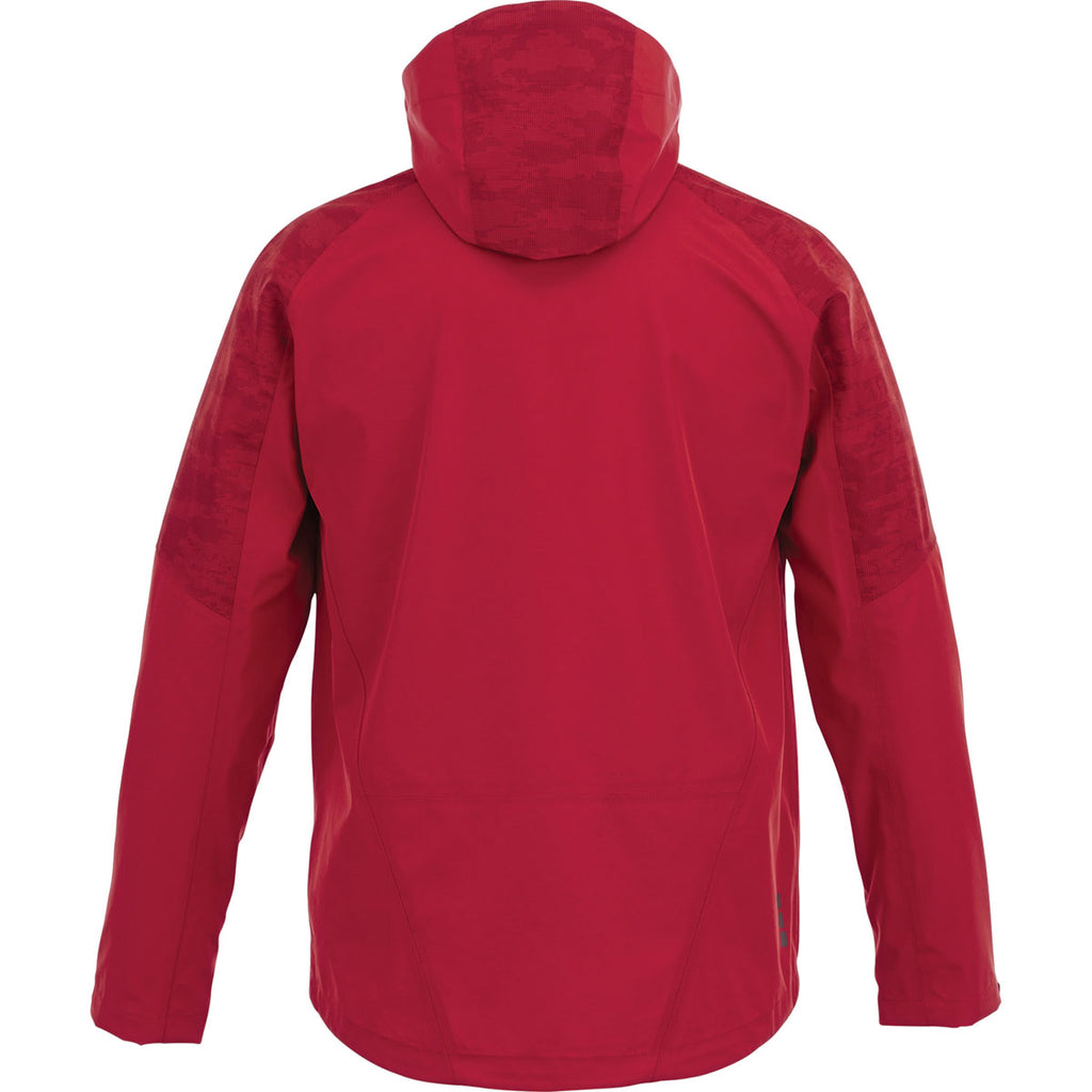 Elevate Men's Vintage Red Index Softshell Jacket