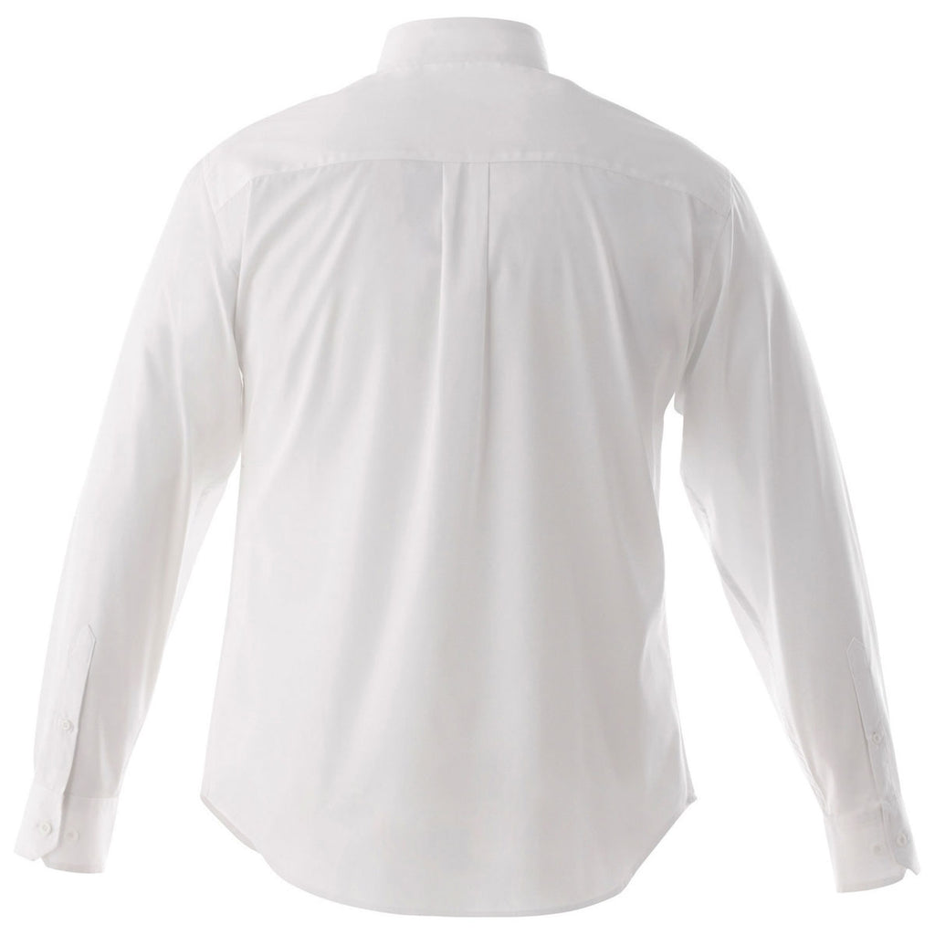 Elevate Men's White Wilshire Long Sleeve Shirt Tall
