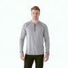 Elevate Men's Heather Grey Quadra Long Sleeve Shirt