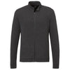 Trimark Men's Heather Dark Charcoal Rigi Eco Knit Full Zip