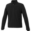Elevate Men's Black Vernon Softshell Jacket