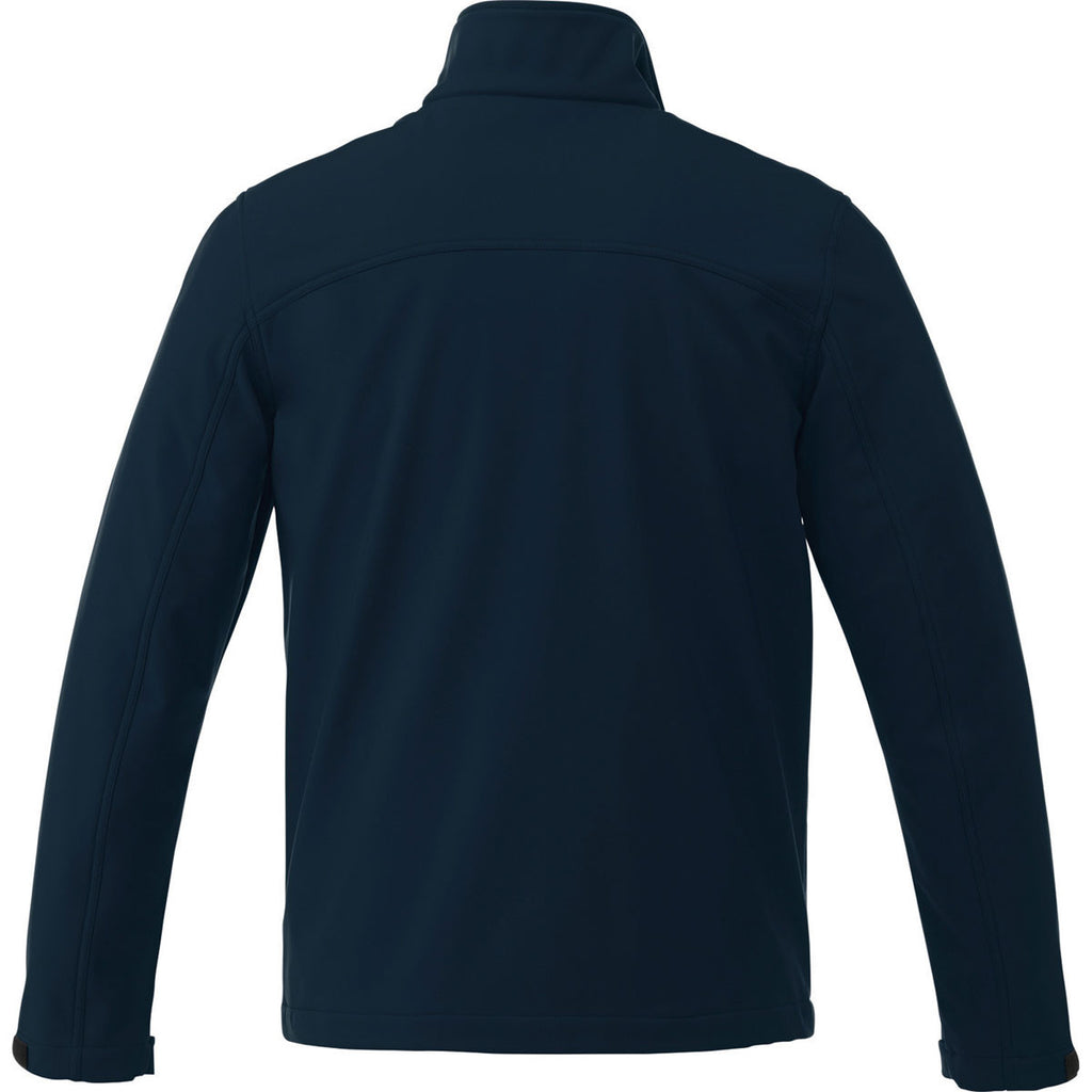 Elevate Men's Navy Maxon Softshell Jacket