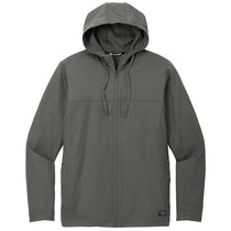 TravisMathew Men's Dark Grey Heather Balboa Hoodied Full-Zip Jacket